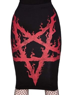 Killstar Bloodpact Pencil Skirt